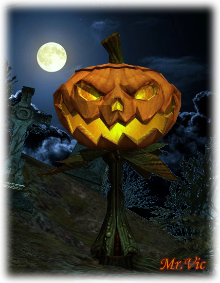 Evil pumpkin. 